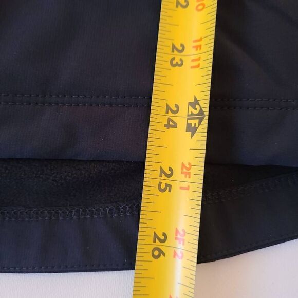 Eddie Bauer Womens Fleece Lined Zip Up Soft Shell Jacket Navy Blue Black Medium - Picture 9 of 12